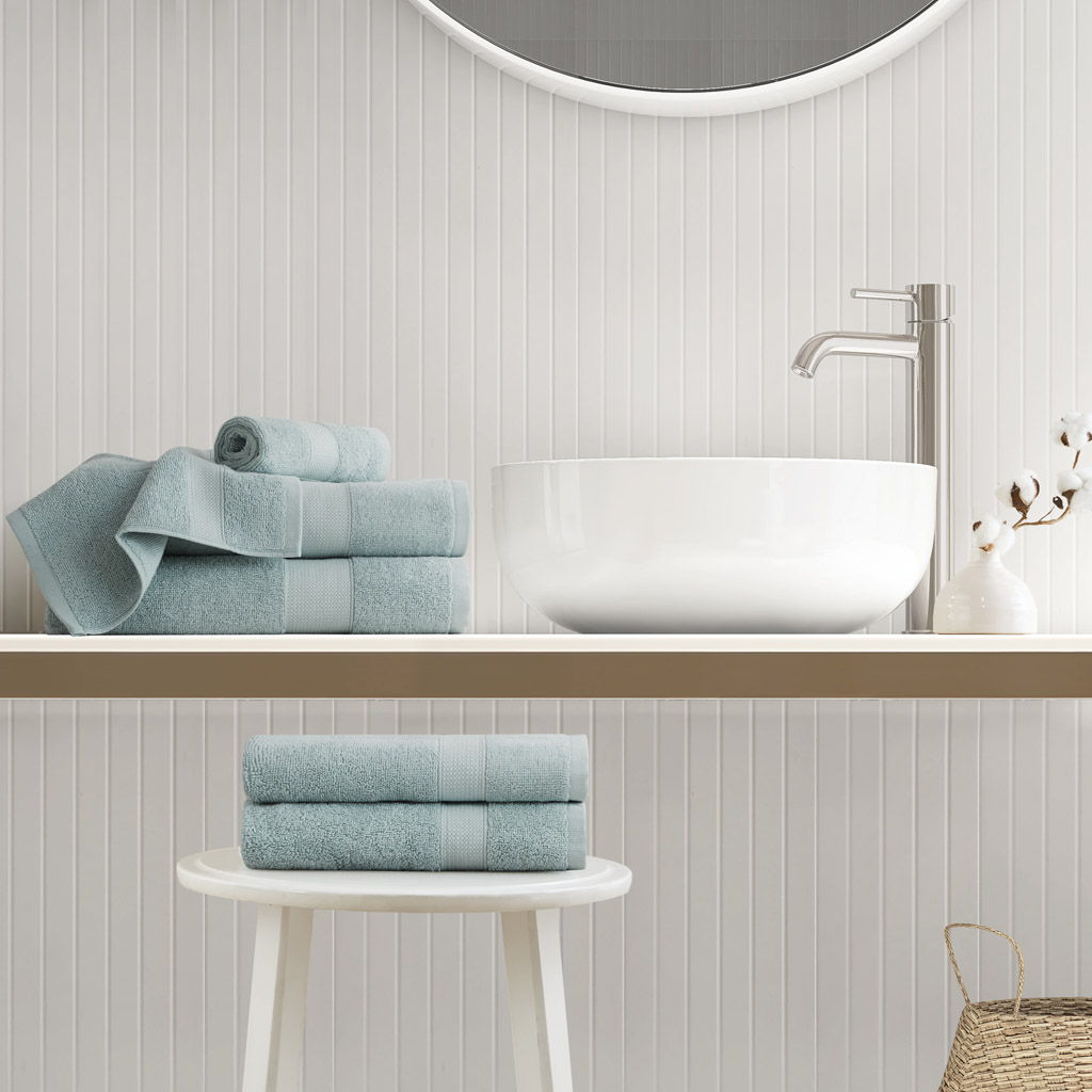 Premium Turkish Cotton 500GSM Plush 6 Piece Towel Set - Seafoam