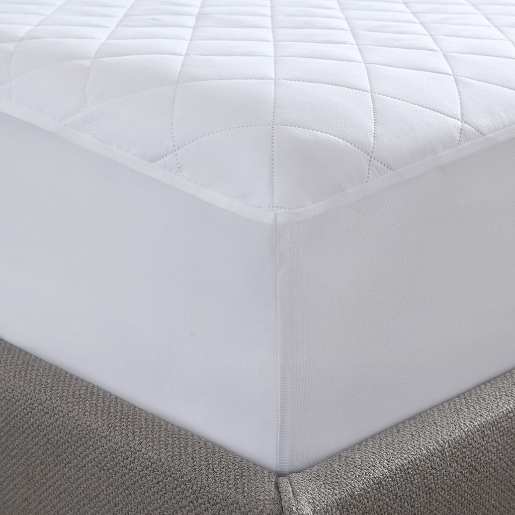 Microfiber Essential - Queen Mattress Pad - White