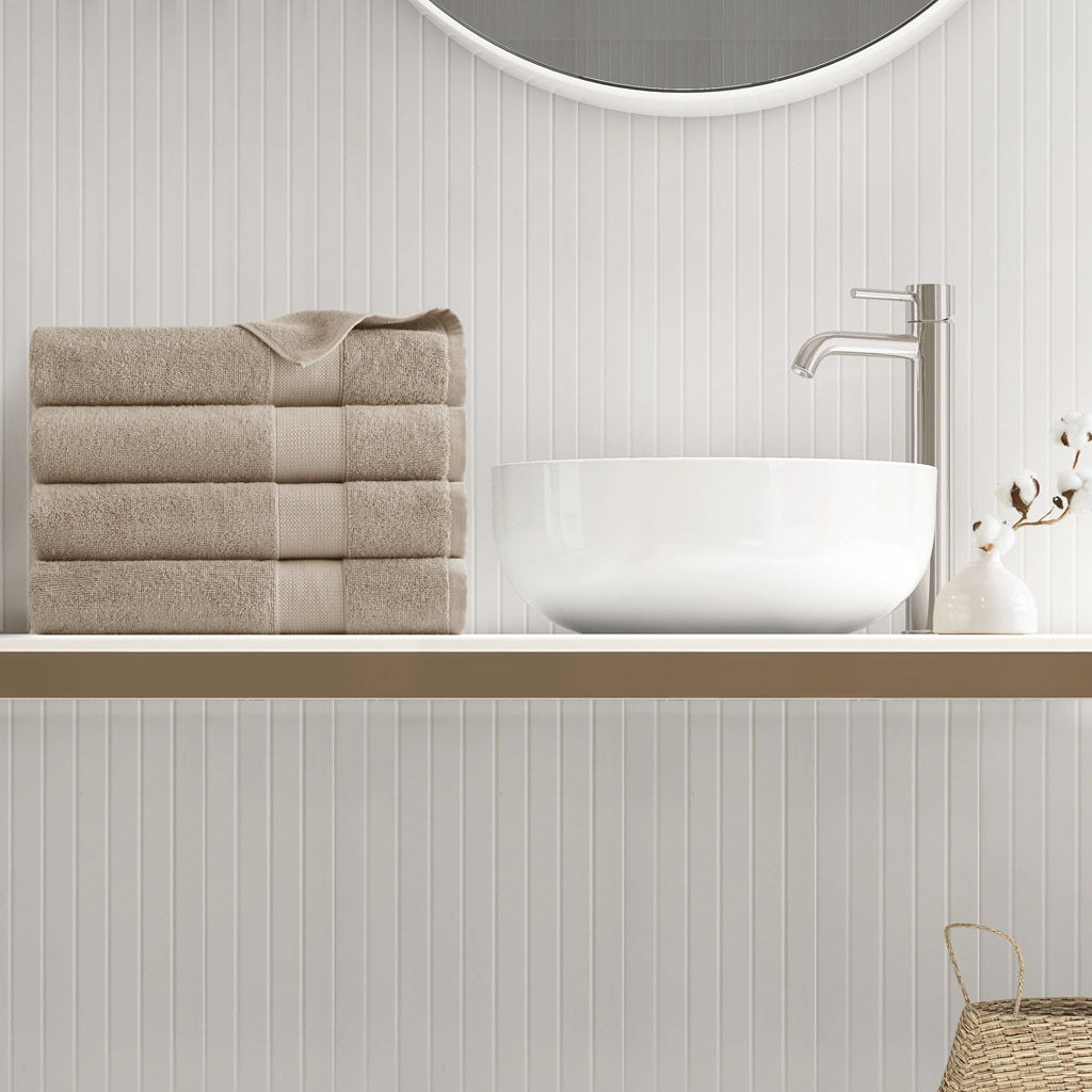Premium Turkish Cotton 500GSM Plush Towel Set - Beige
