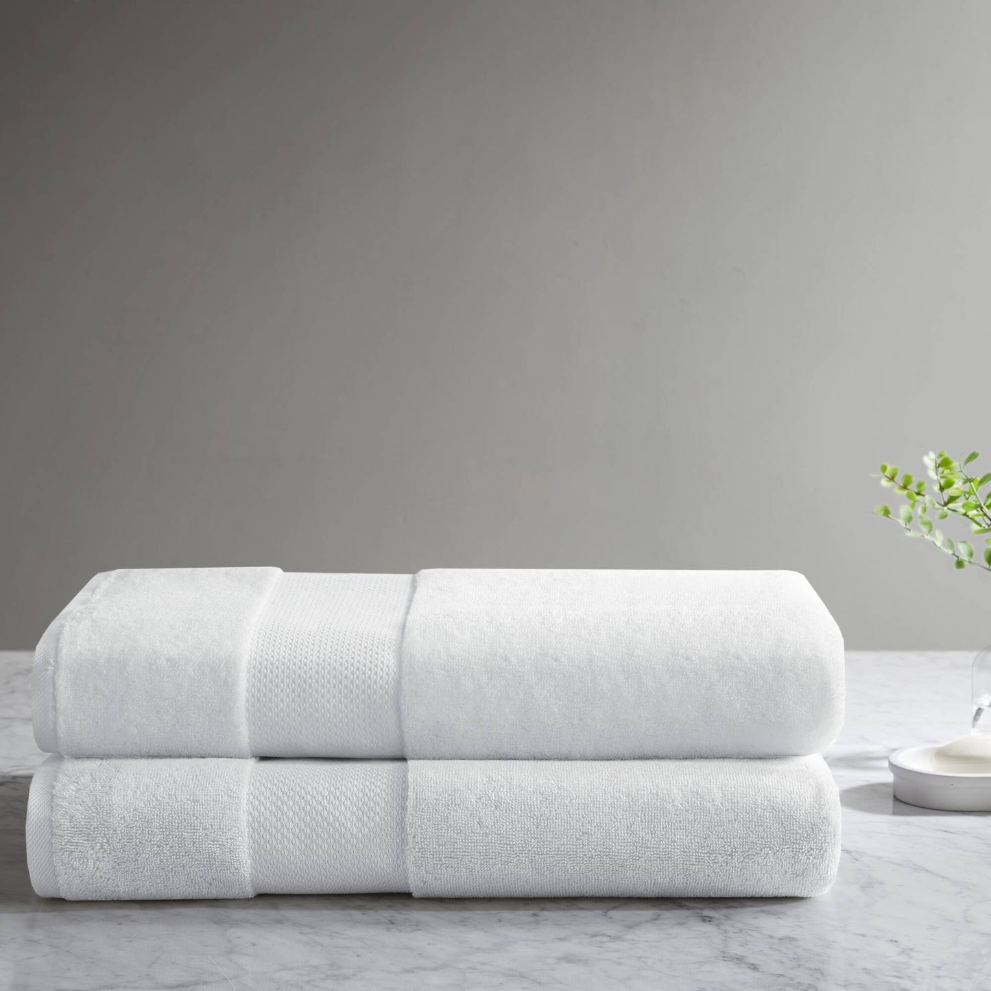 Turkish Bath Sheet 2 Piece Set - White