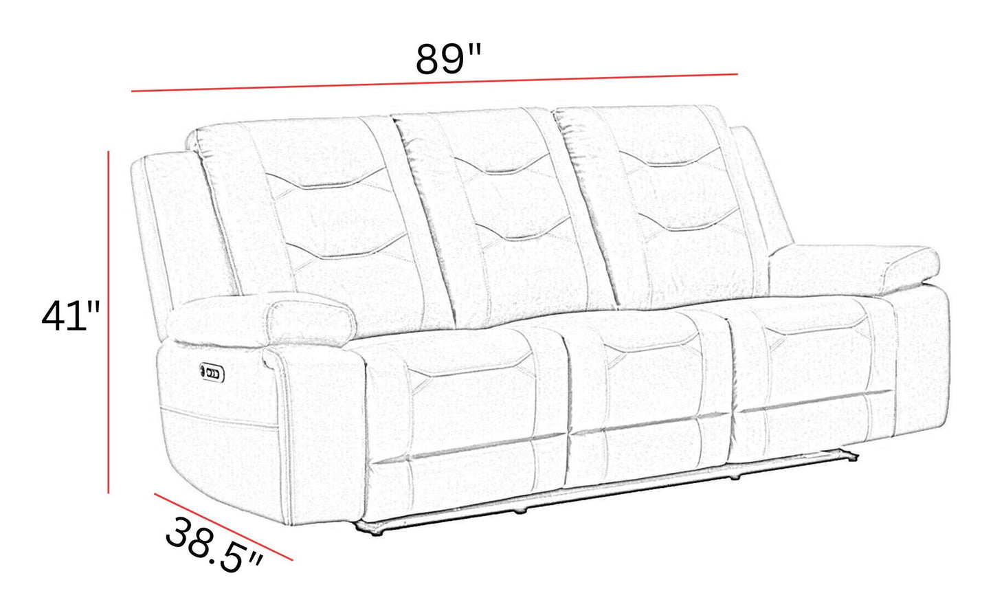 Caldwell - Power Reclining Sofa Set