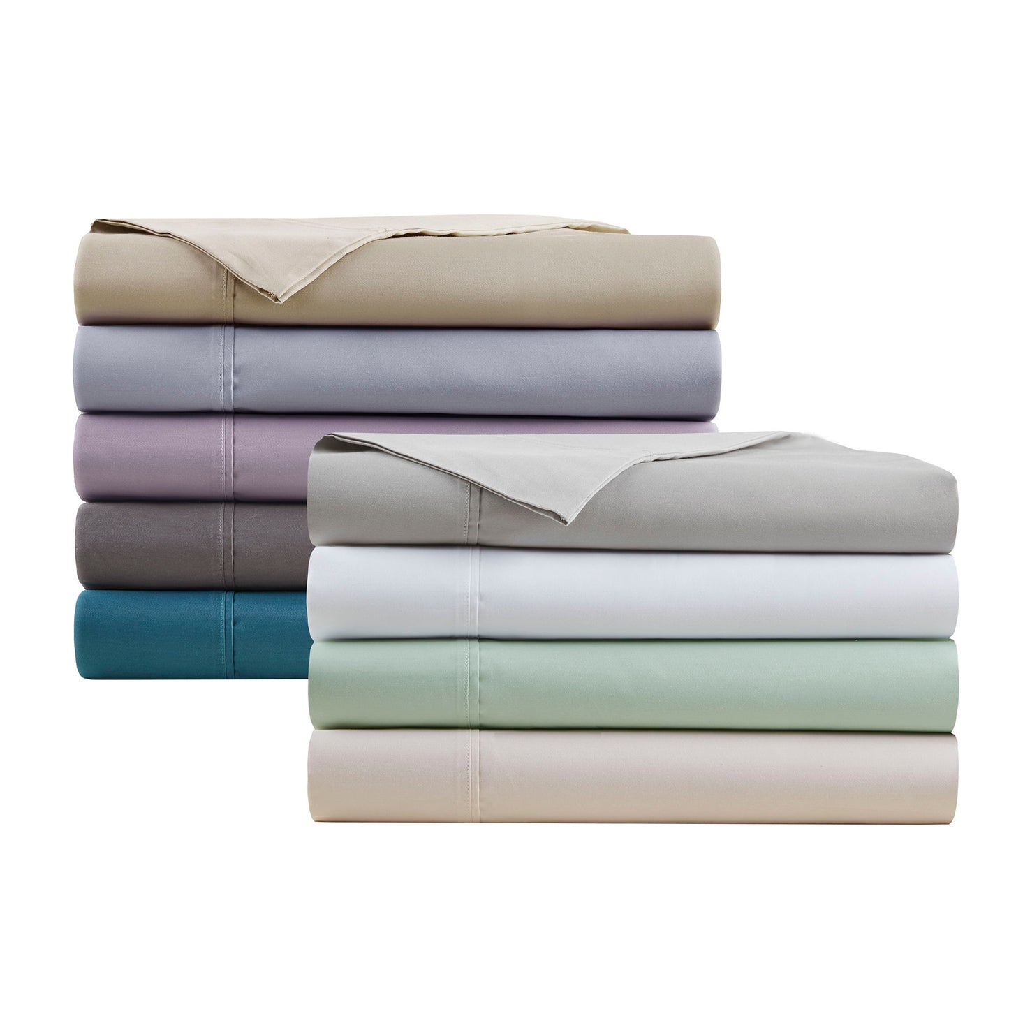 600 Thread Count - Cooling Cotton Blend 4-Piece Sheet Set - Purple