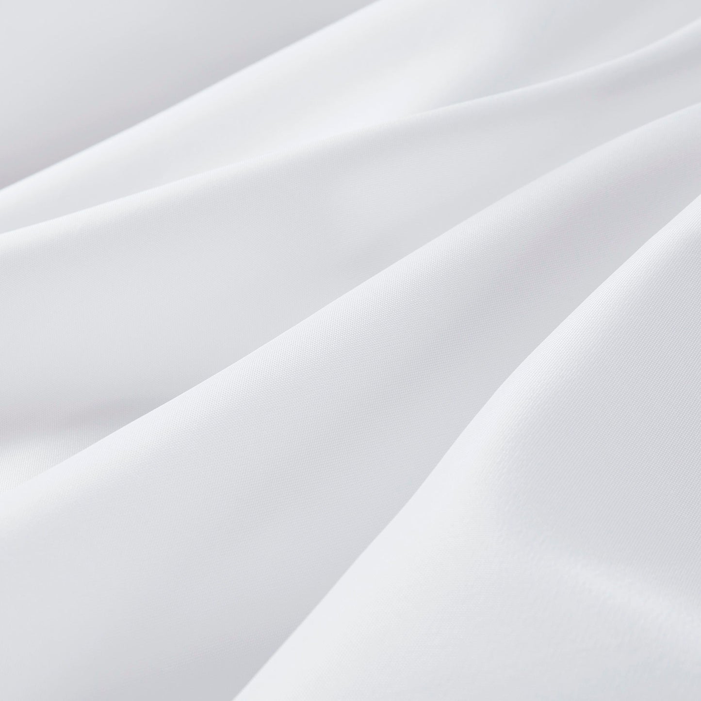 Plain Weave - Essential Fabric Shower Curtain - White