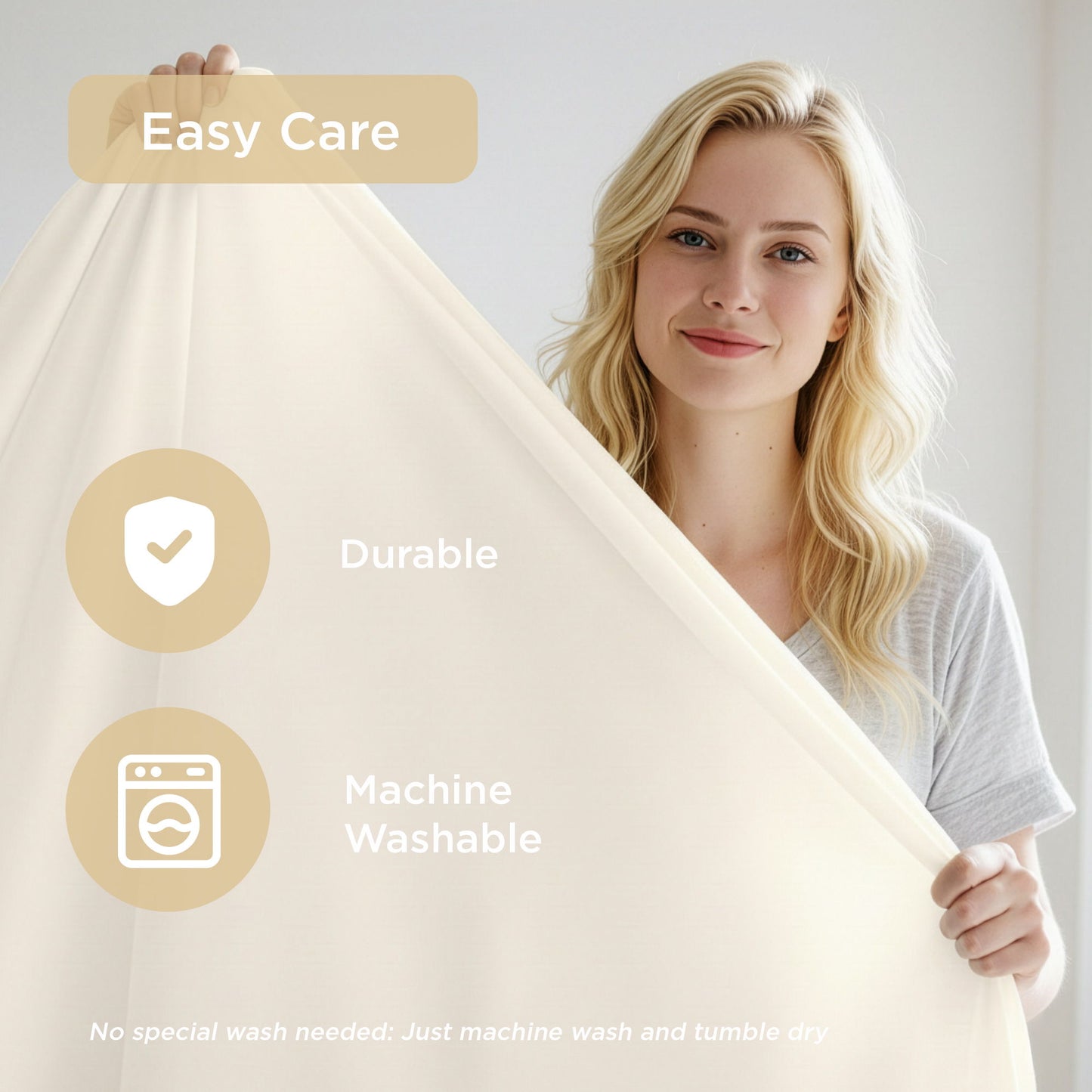 Ice Touch - Twin Sublime Serenity Luxury Sheet Set - Ivory