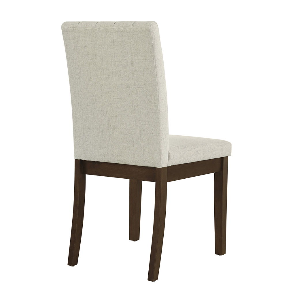 Everly - Upholstered Channel-back Dining Chair (Set of 2) - Light Taupe
