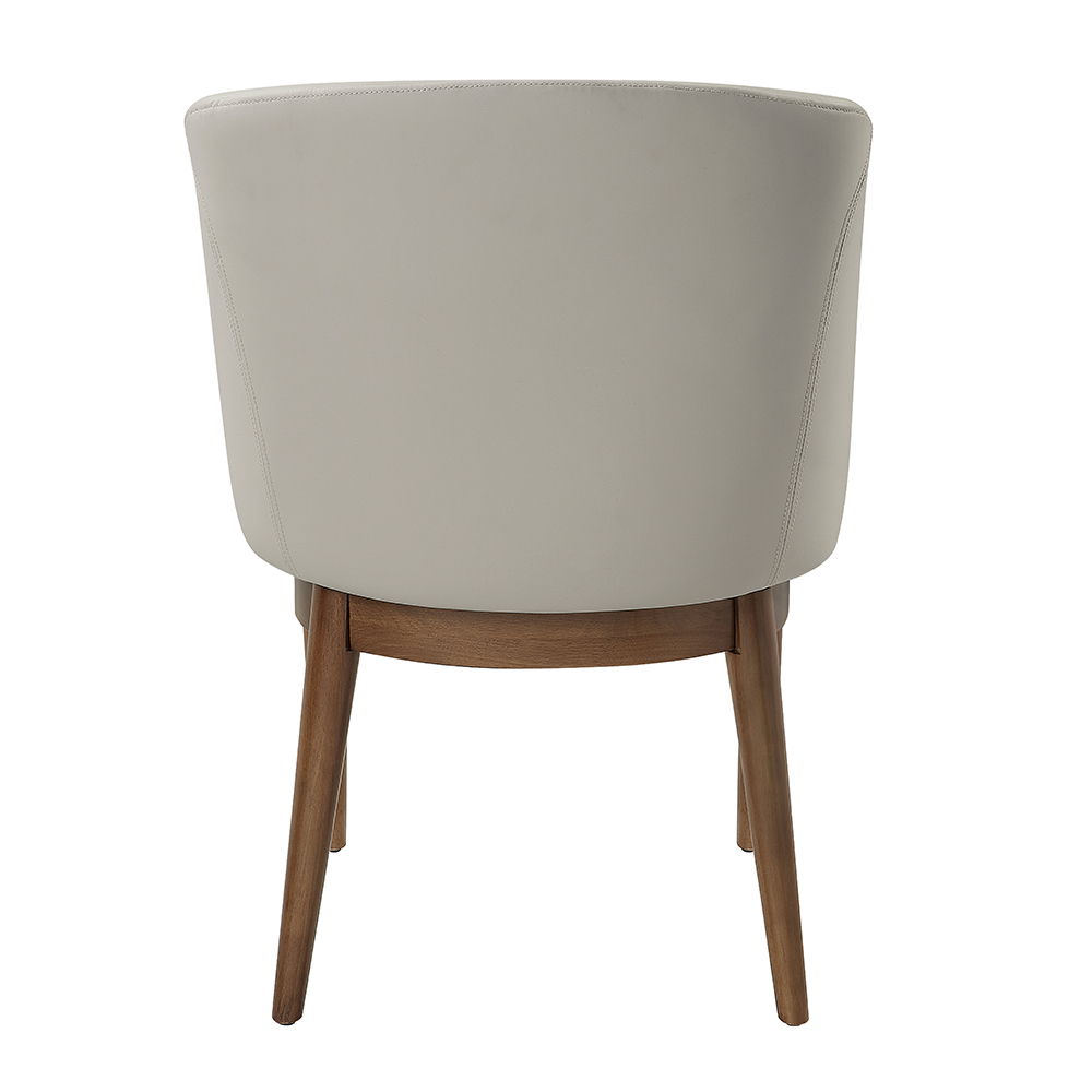 Harvey - Side Chair (Set of 2) - Synthetic Leather & Walnut