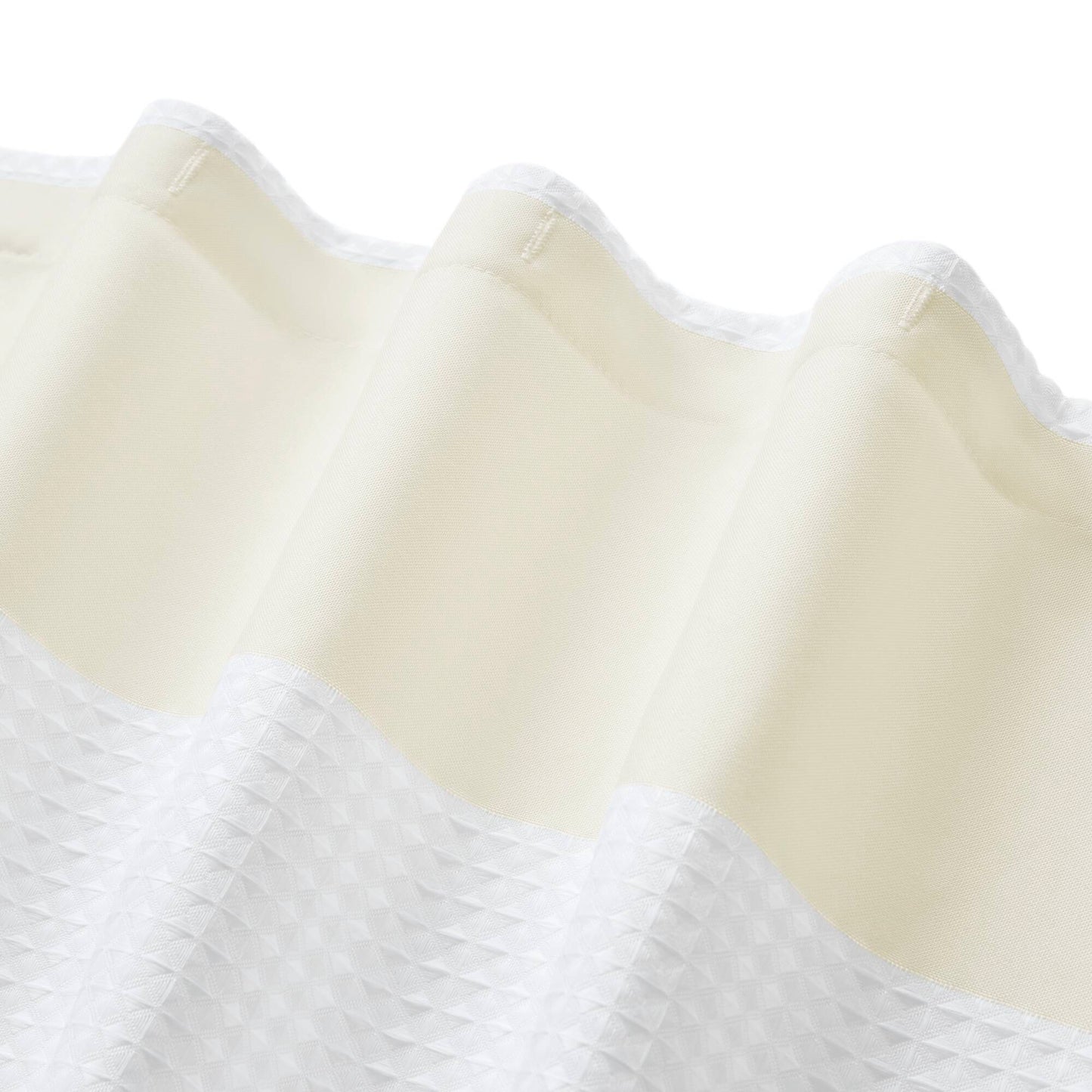 Spa Waffle - 72" x 78" Shower Curtain With 3M Treatment - Cream