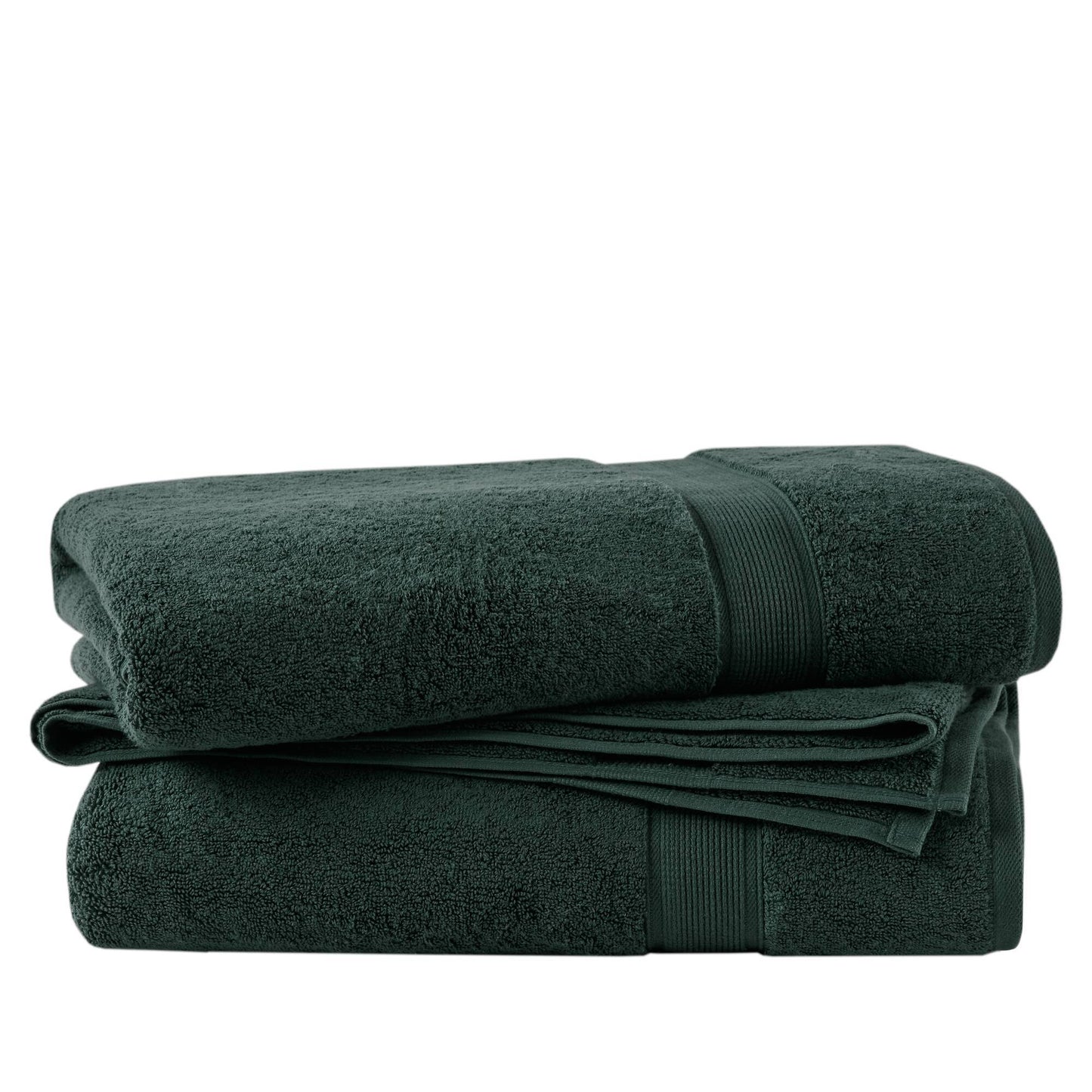 800GSM Ultra-Soft Absorbent Towel Set - Dark Green