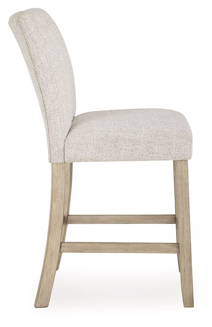 Larawyn - Upholstered Barstool (Set of 2) - Bisque