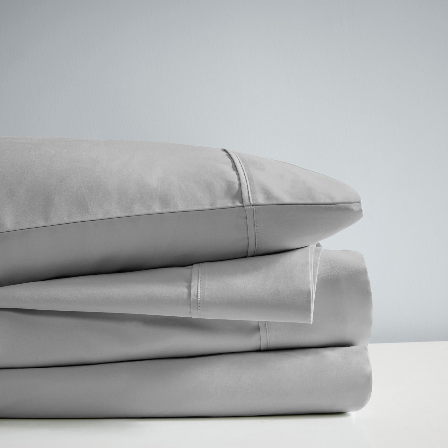 1000 Thread Count - Full HeiQ Smart Temperature Blend 4 Piece Sheet Set - Gray
