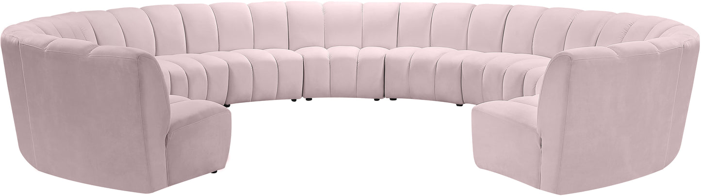 Infinity - 11 Piece Velvet Modular Sectional