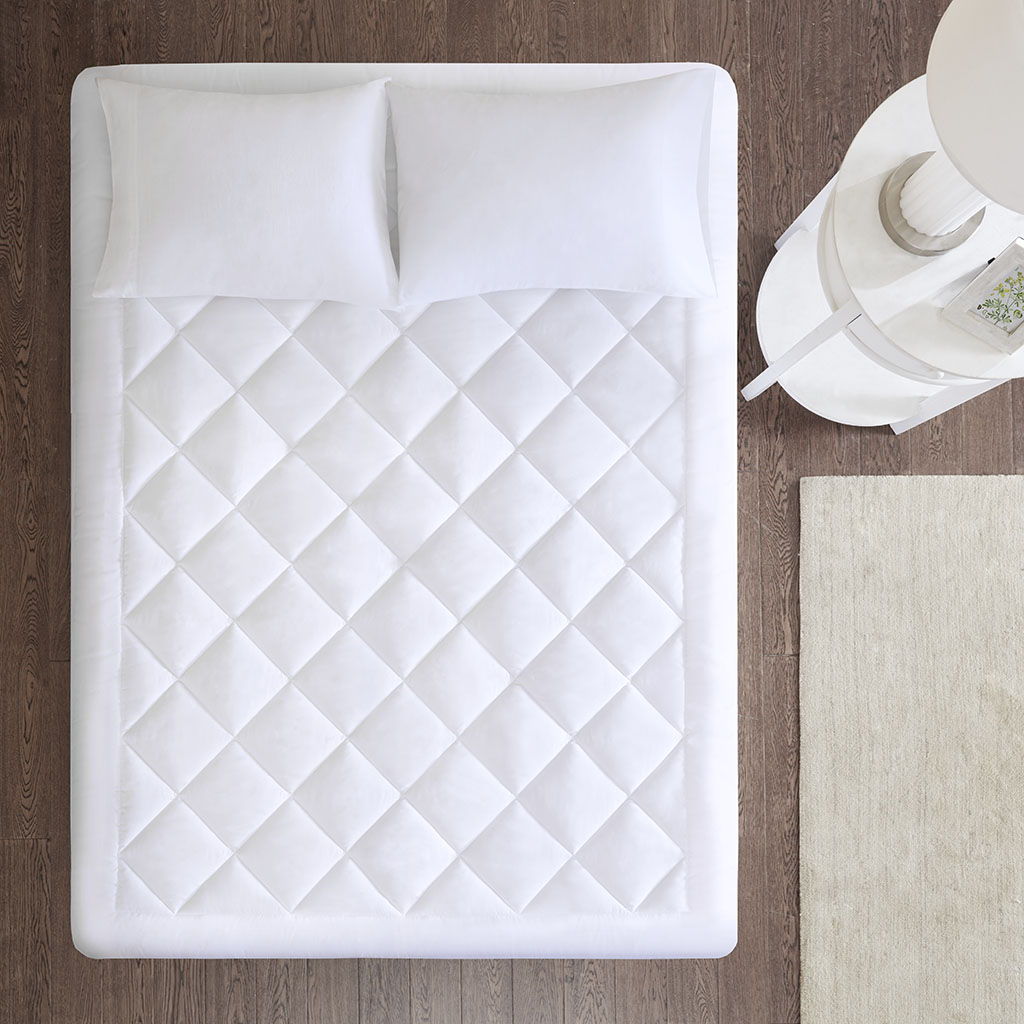 Serenity - Queen Waterproof 3M Scotchgard Moisture Treatment Mattress Protector Pad - White