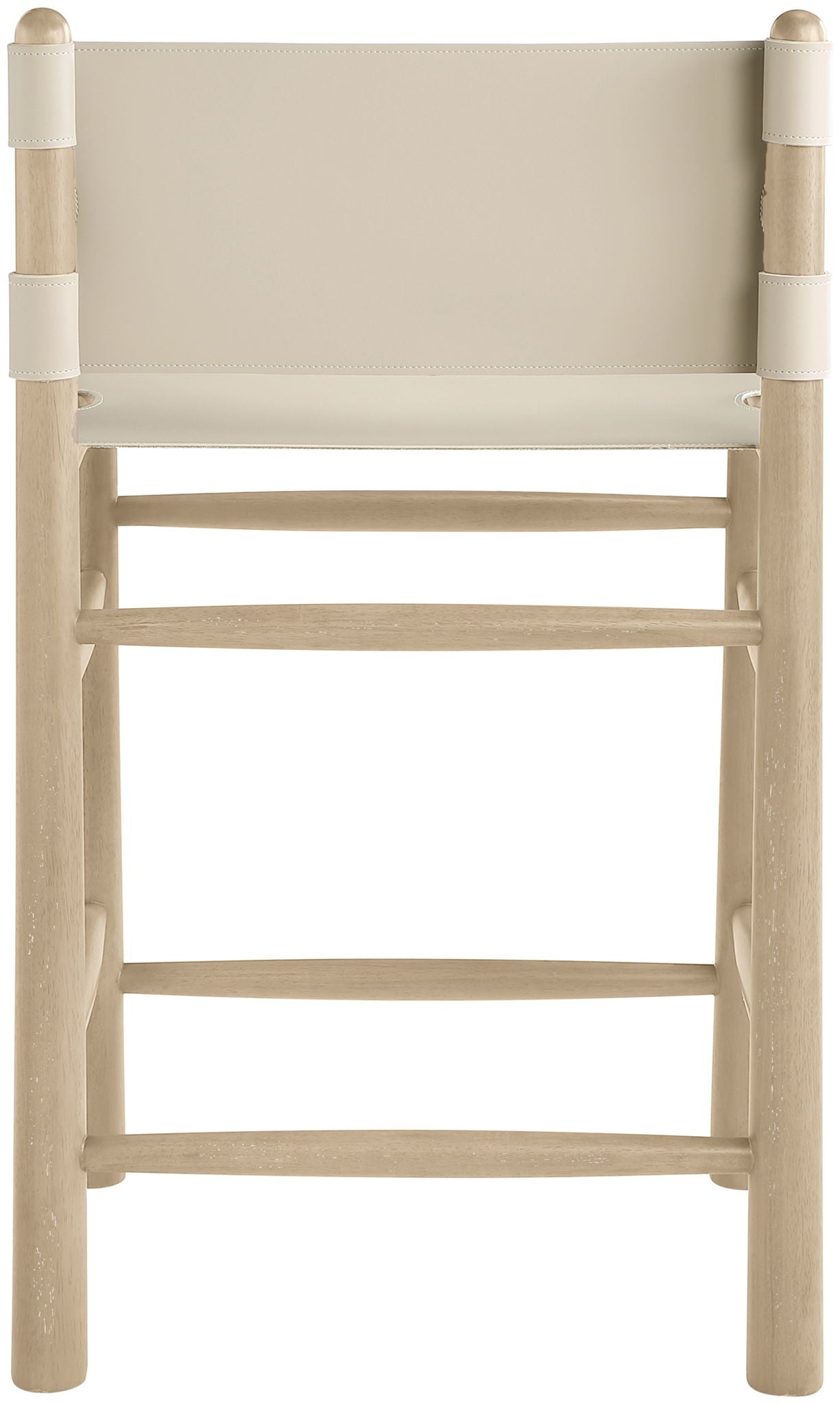 Santos - Upholstered Counter Stool With Stained Natural Base