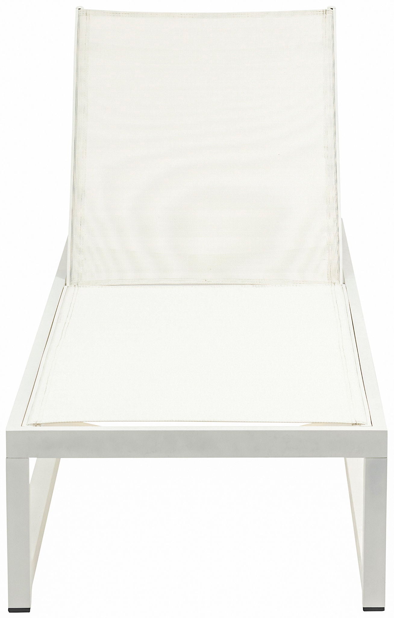 Maldives - Water Resistant Outdoor Patio Adjustable Sun Chaise Lounge Chair With White Base