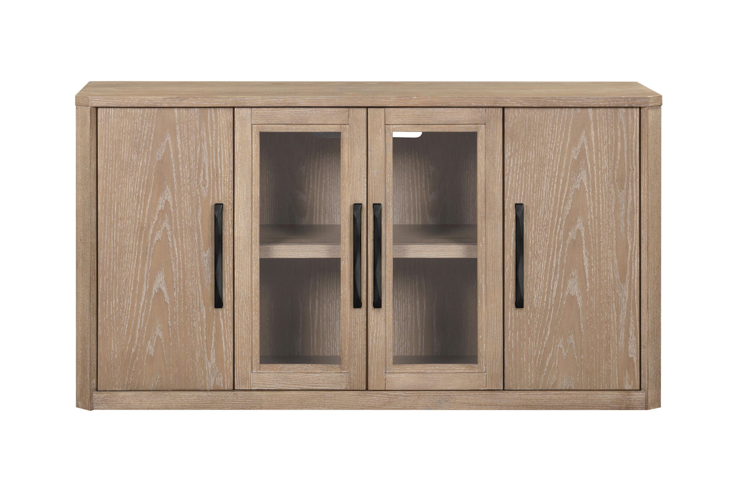 Breckenridge - 56" Console With Bookcase TV Hutch - Medium Brown