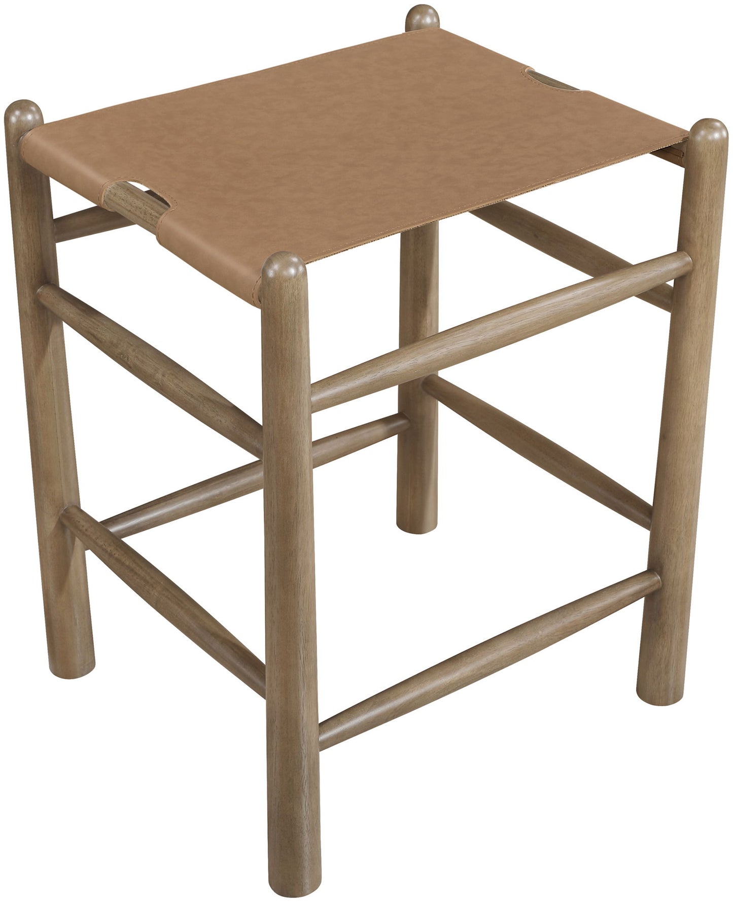 Santos - Backless Counter Stool With Stained Brown Base