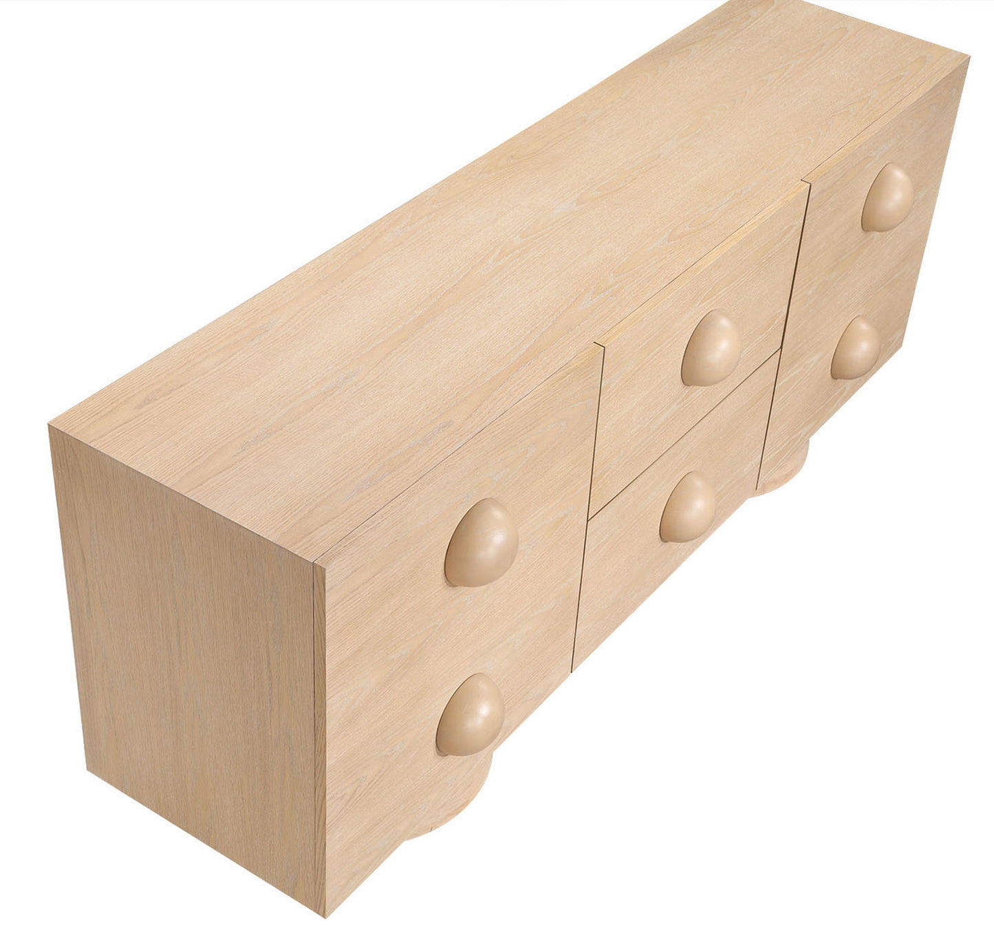 Bubble - Rubberwood with Oak Veneer Sideboard / Buffet