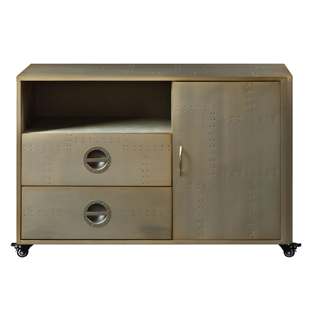 Jennavieve - Cabinet - Gold Aluminum