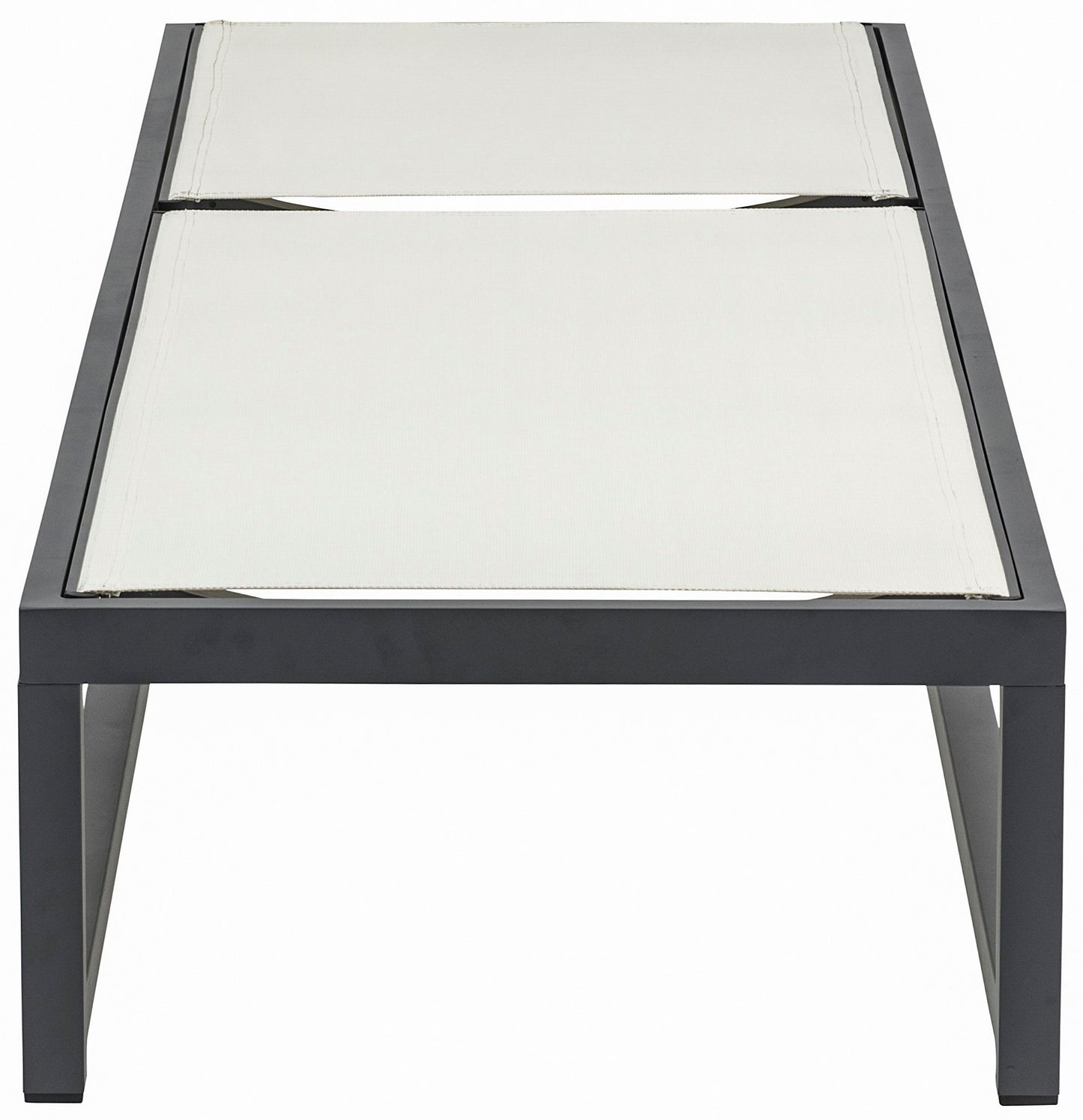 Maldives - Water Resistant Outdoor Patio Adjustable Sun Chaise Lounge Chair With Gray Base