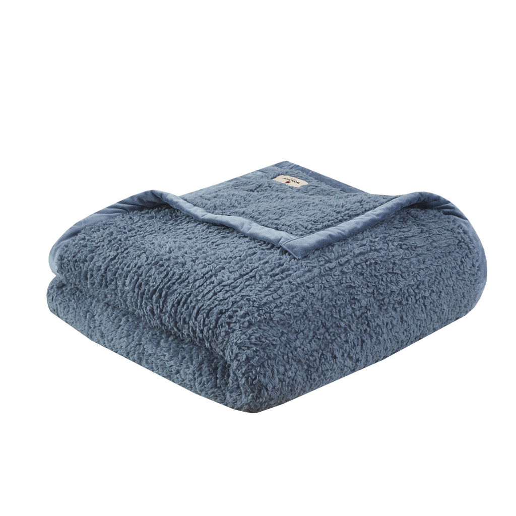 Burlington - Twin Berber Blanket - Blue