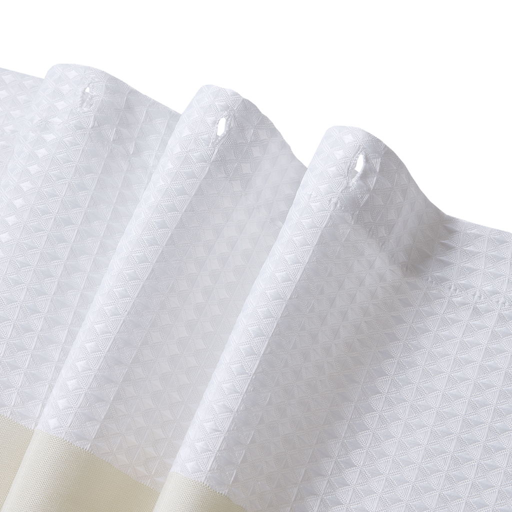 Spa Waffle - 36" x 72'' Shower Curtain With 3M Treatment - Cream