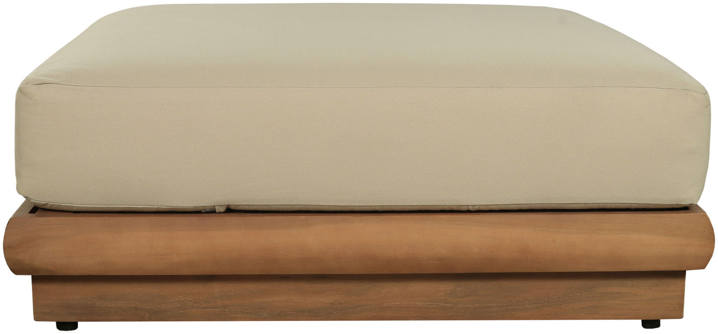 Mirella - Water Resistant Fabric Upholstered Outdoor Patio Modular Ottoman