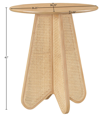 Butterfly - Solid Wood And Natural Cane Table With Natural Top