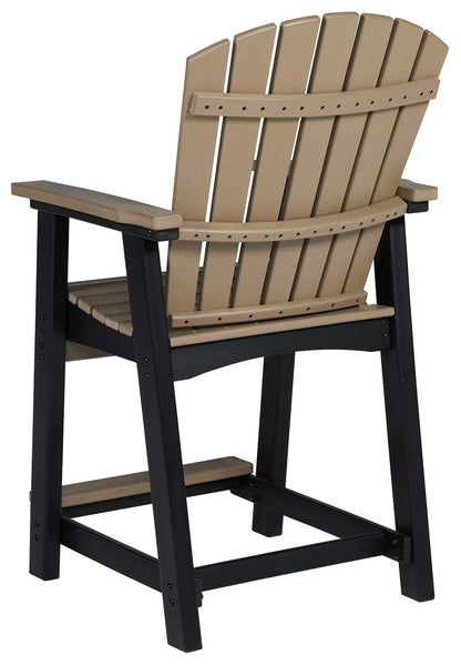 Fairen Trail - Black / Driftwood - Barstool (Set of 2)