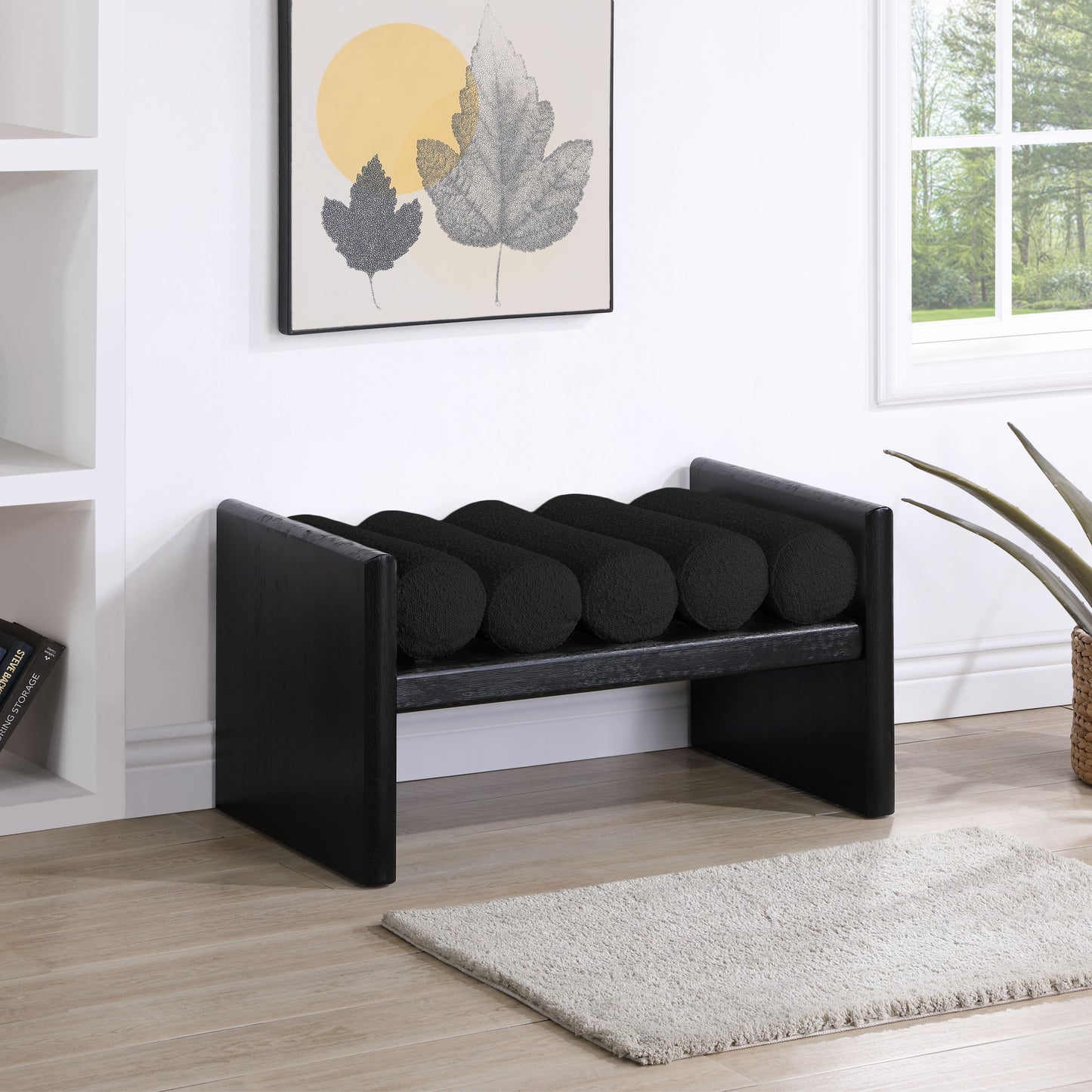 Waverly - Bench With Black Frame