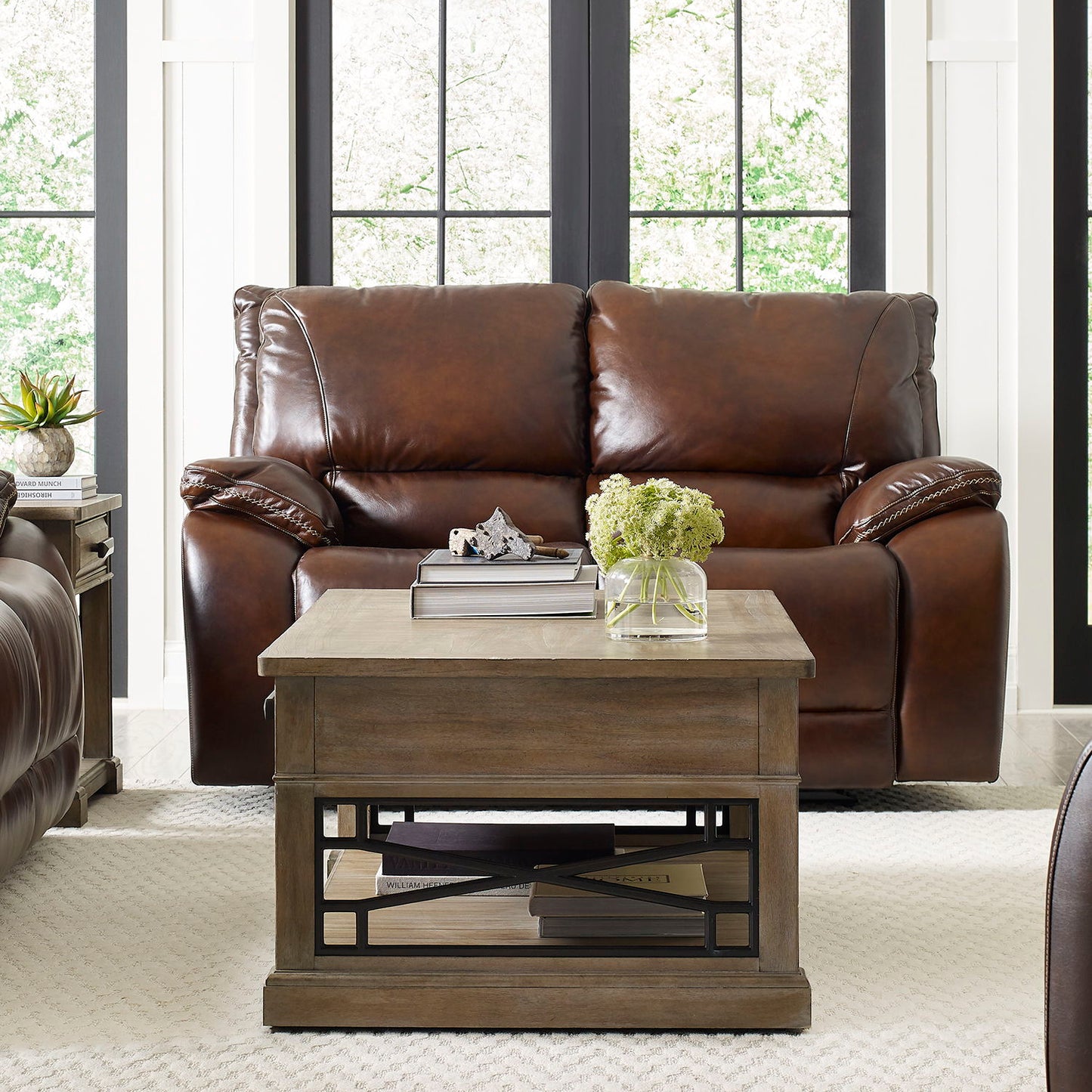 Vail - Power Loveseat - Burnt Sienna