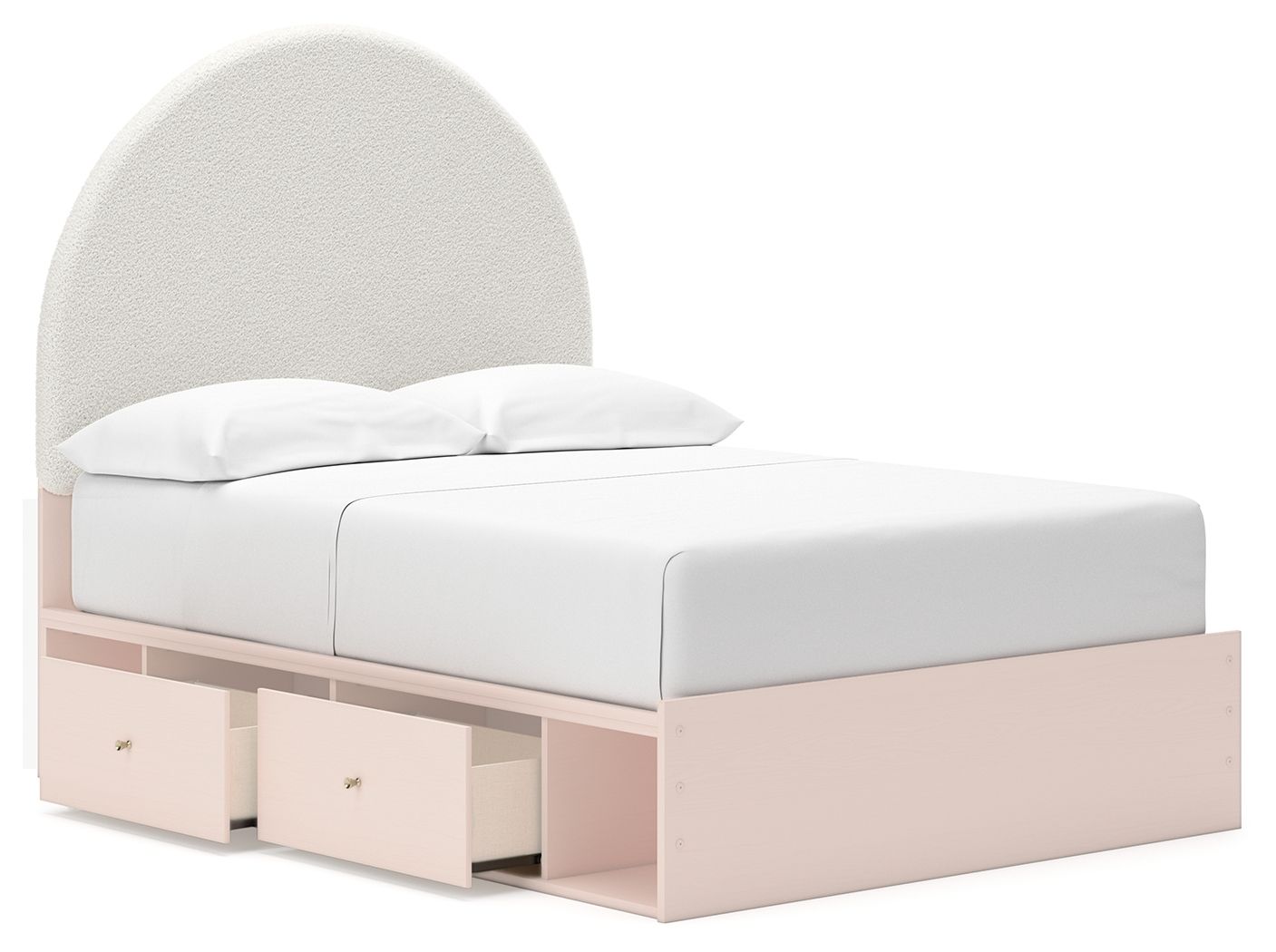 Wistenpine - Upholstered Panel Bed With Storage