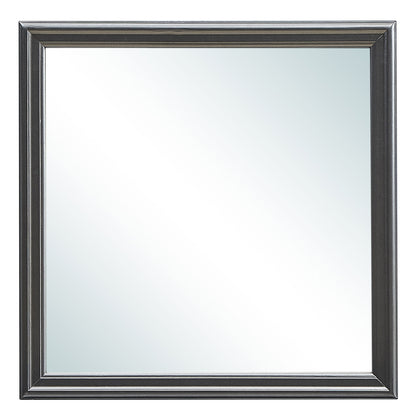 Lorana - G6502-M Mirror - Metalic Black