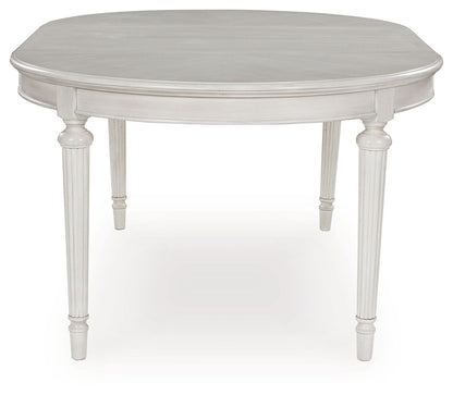 Montelaine - Antique White - Oval Dining Room Extension Table