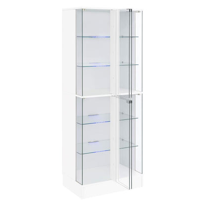 Cabra - 4-door LED Curio Display Cabinet