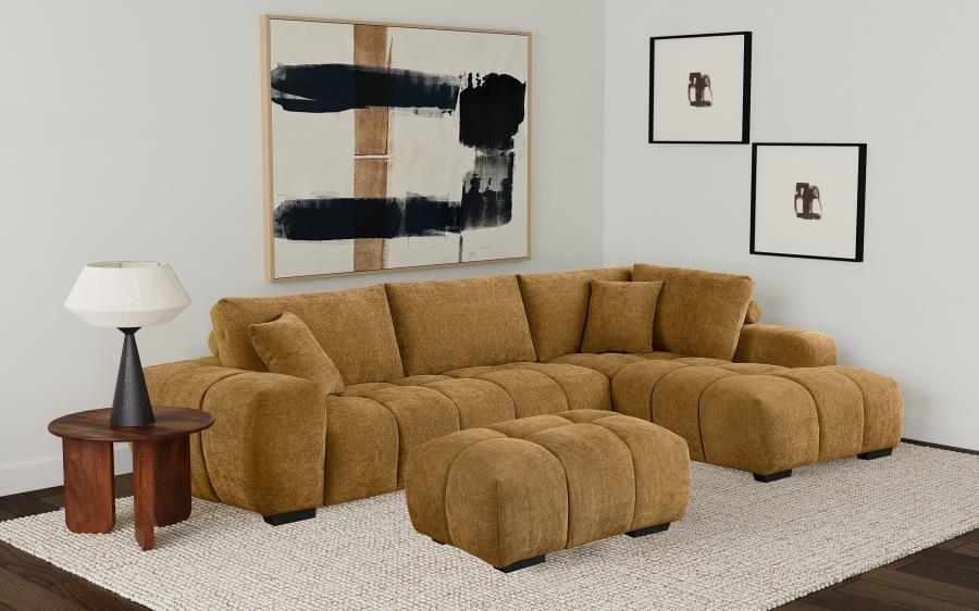 Camacho - Upholstered Sectional Sofa & Ottoman Set