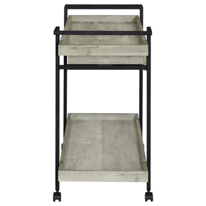 Ventura - Bar Cart With Storage Drawer - Gray Driftwood