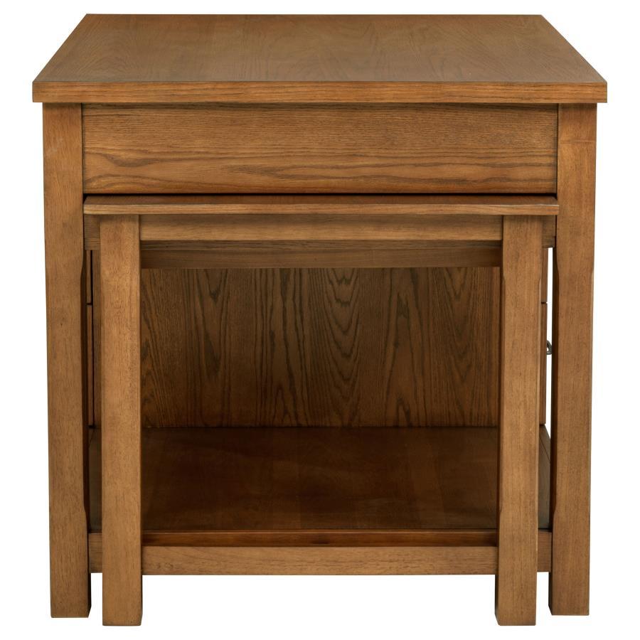 Mayfair - 3 Piece Kitchen Island With Extension Table - Dark Oak