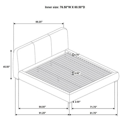 Mokena - Upholstered Platform Bed