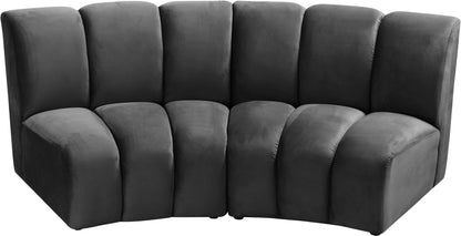 Infinity - 2 Piece Velvet Modular Sectional