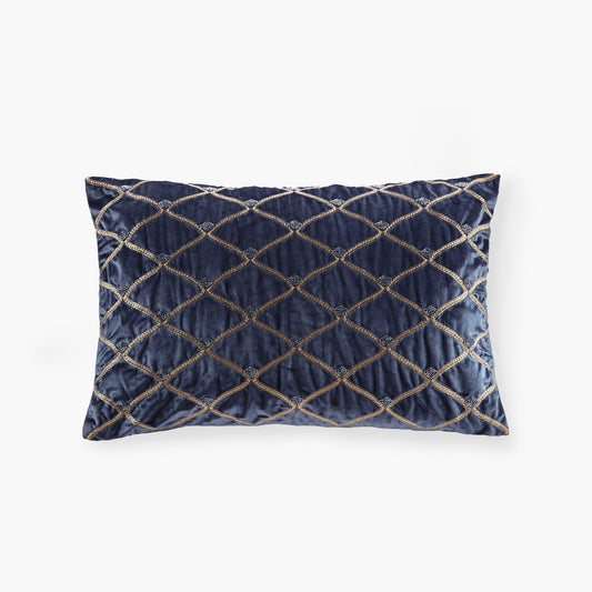 Aumont - Oblong Decor Pillow - Navy