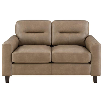Scotland - Faux Leather Upholstered Sofa Set