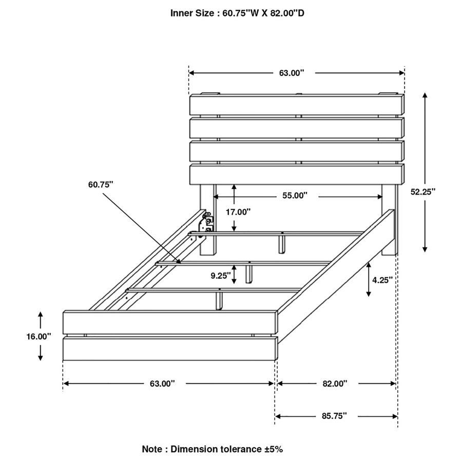 Brantford - Wood Panel Bed