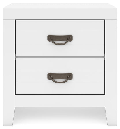 Binterglen - White - Two Drawer Night Stand