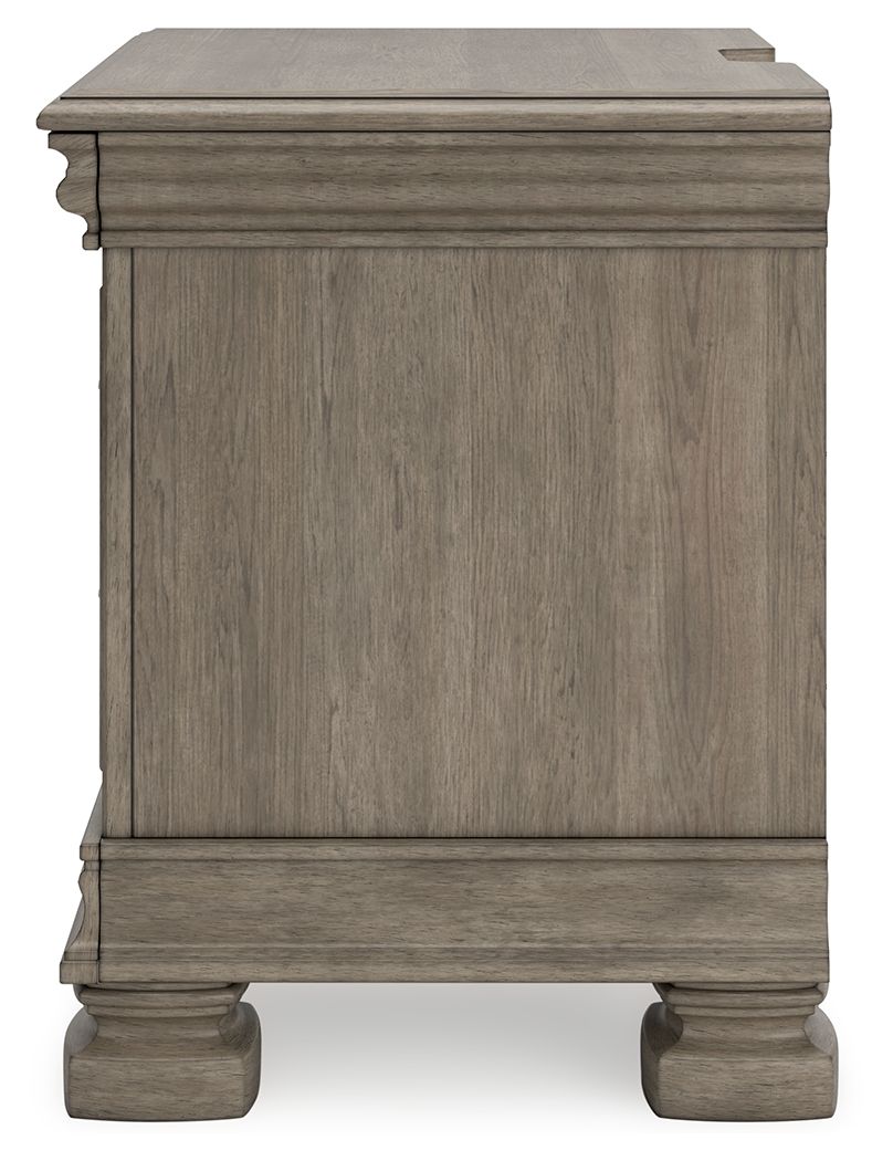 Lexorne - Gray - Three Drawer Night Stand