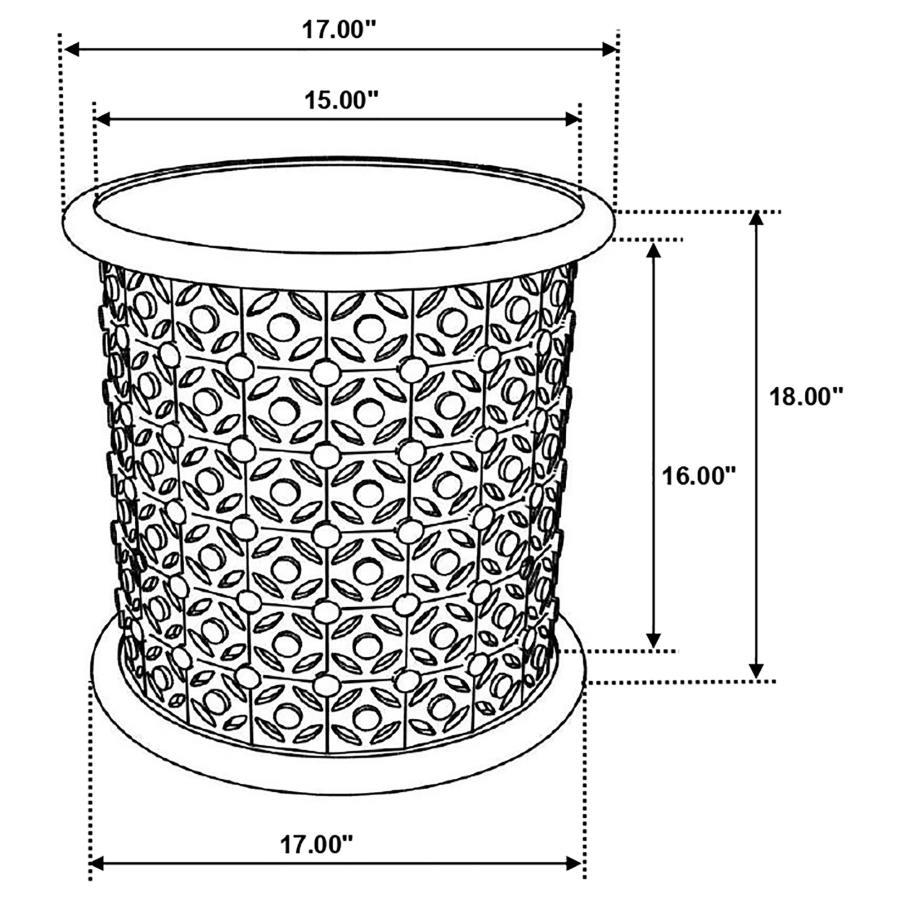 Krish - Round Mango Wood Side Table