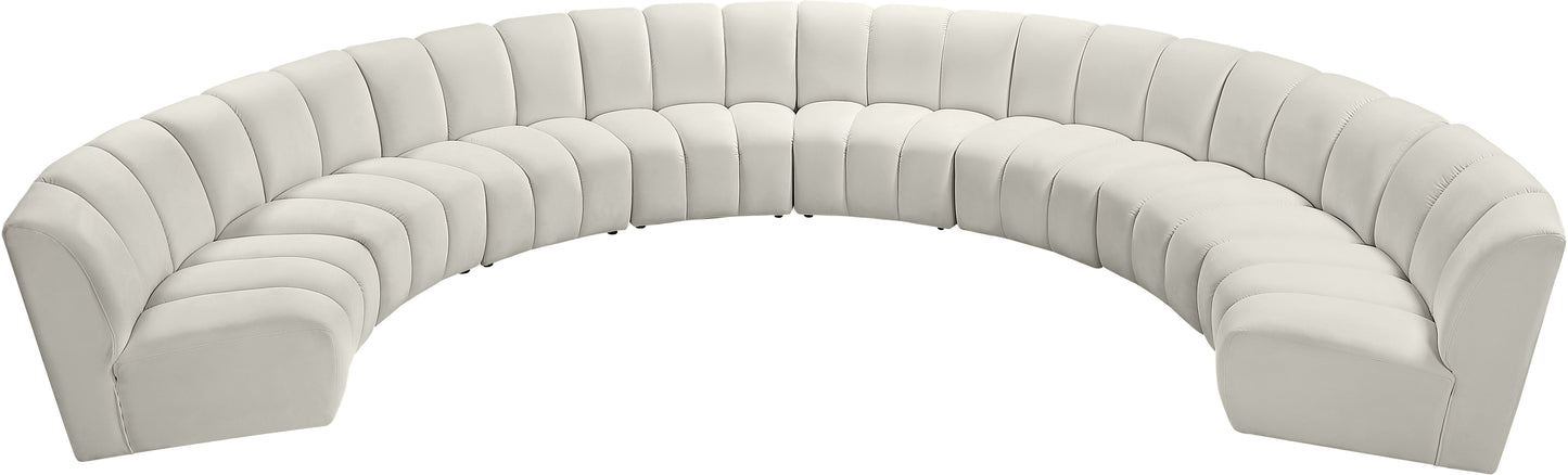 Infinity - 8 Piece Velvet Modular Sectional