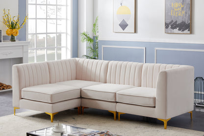 Alina - 4 Piece Modular L-Shaped Sectional