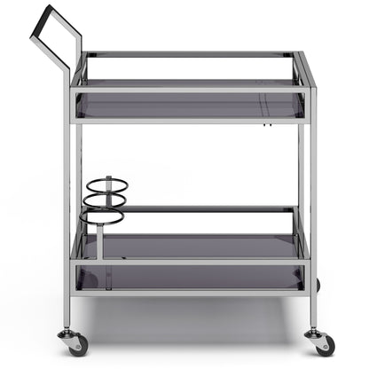 Watts - 26" Bar Cart - Chrome