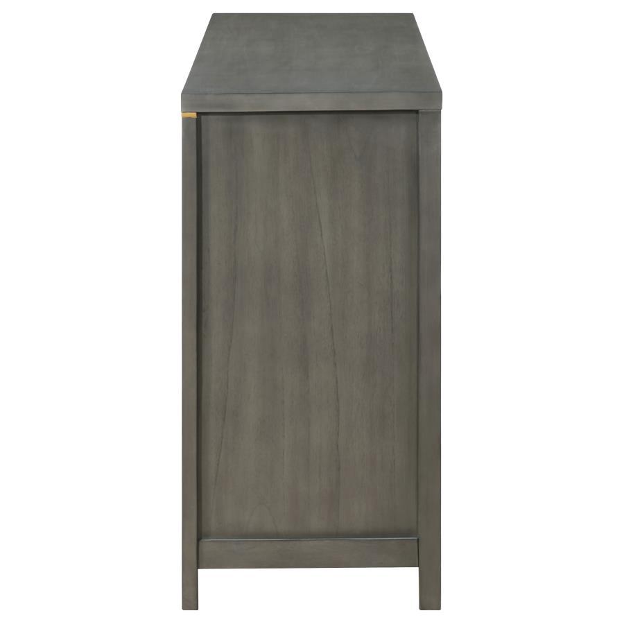 Kieran - 6-Drawer Dresser - Gray