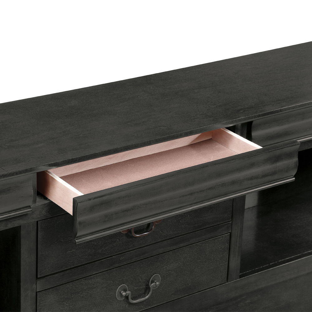 Louis Philippe III - Bed w/Storage